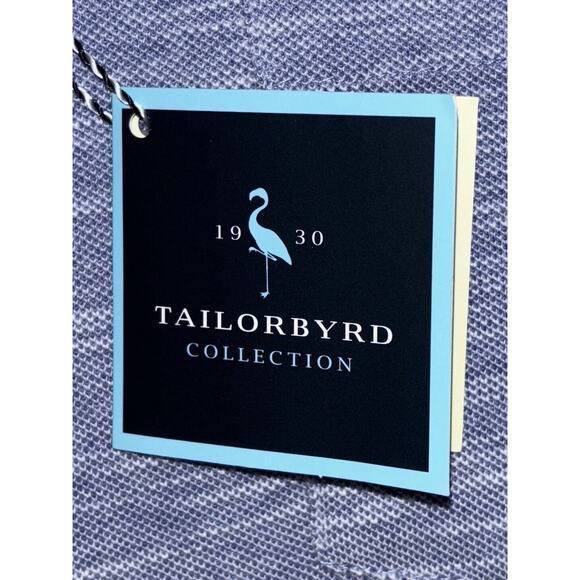 NEW TAILORBYRD Men's Polo Shirt Short Sleeves Button-Up Chambray Pocket NWT‎ - Picture 5 of 10